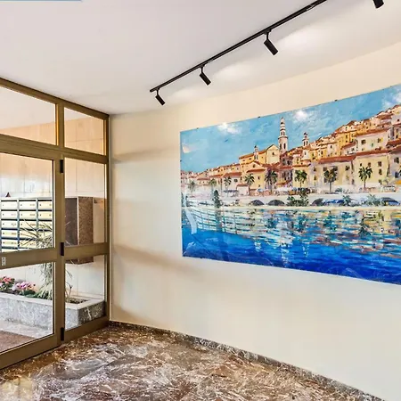 'le Berkeley' Vue Mer, Centre, Parking Menton