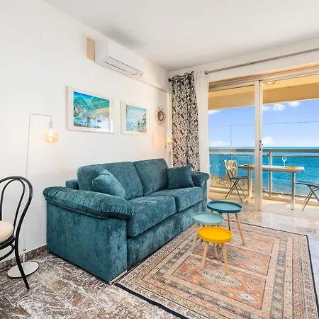 'le Berkeley' Vue Mer, Centre, Parking Menton