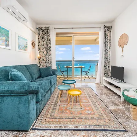 公寓 'le Berkeley' Vue Mer, Centre, Parking 芒通